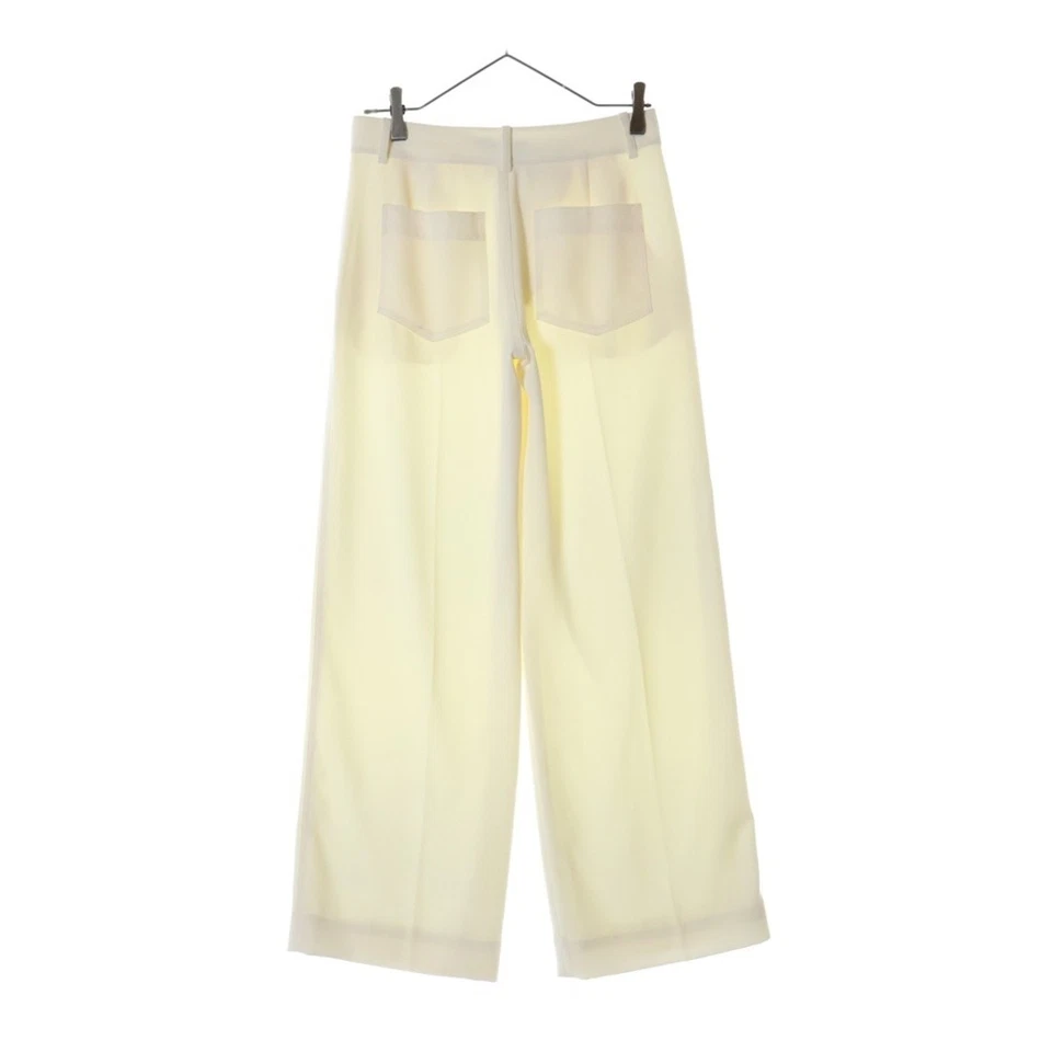 T by ALEXANDER WANG Camiseta Prensa Central Pantalones Anchos Poliéster Blanco Usado baf70ac178 Foto 2 de 4