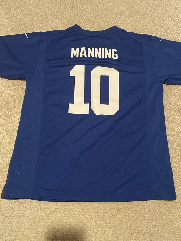 Футболка молодежная размер XL - Eli Manning New York Giants Nike NFL #10 синяя - Изображение 2 из 2