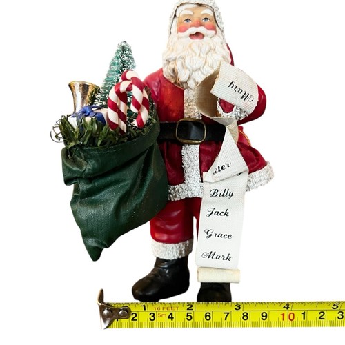 Clothtique Possible Dreams Checking His List 1995 Santa Claus Figurine Ornament - Picture 3 of 18