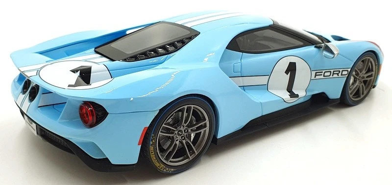 GT Spirit escala 1/18 resina US027 - Ford GT 2020 #1 Le Mans - rayas azul/blanco Foto 2 de 4
