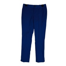 Banana Republic Pants Womens 0 Blue Dress Geometric Twill Slim Ankle Stretch