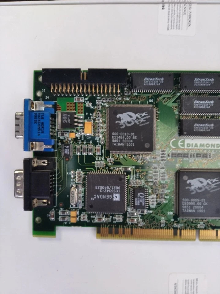 Vintage Retro PCI Video Card Accelerator Diamond Monster 3D II 12MB 3Dfx Voodoo2 - Image 4 of 4