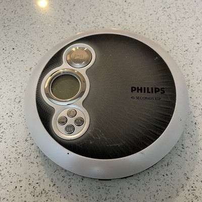 Philips AX2411/17 Portable CD Player Walkman 45 Second ESP Untested Parts Only
