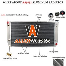 Upgrade 3 Rows Radiator Fit 1994-2000 Chevy GMC C2500 C3500 K2500 K3500 7.4L V8