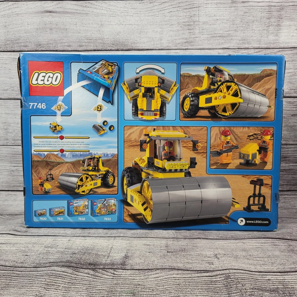 LEGO City 7746 Single-Drum Roller NEW Construction Truck Compactor Steamroller - Image 2 of 4