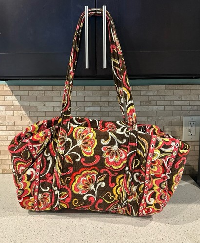Vera Bradley Duffel Barrel Travel Bag Tote Puccini Pattern Fall 2008
