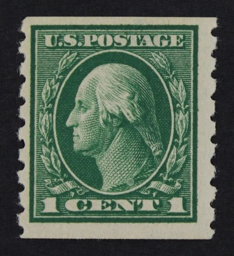 CKStamps: US Stamps Collection Scott#412 1c Franklin Mint NH OG 24 1/2mm