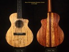 Handmade Baritone Ukulele, Solid Spalted Maple, Rosewood, Bruce Wei, UC19-2004