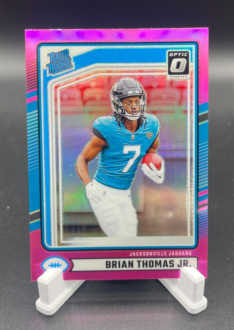 2024 Panini Donruss - Brian Thomas Jr. #313 (RC) Rookie Optic Preview Pink