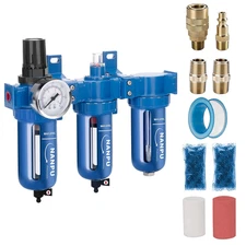 3 Stage Air System Filter Dryer Regulator for Paint Spray Plasma Cutter