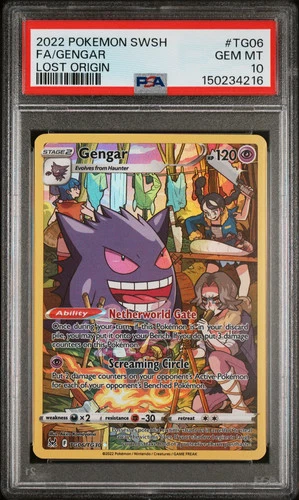 2022 Pokemon Sword & Shield Lost Origin Gengar Fa Lost Origin PSA 10 #TG06