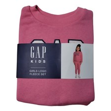 Gap Kids Girls Toddler Logo Fleece Crew Neck Jogger Matching Set