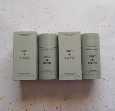 NIB SALT  STONE Deodorant Bergamot  Hinoki 2.6 oz Each Aluminum Free - 2 PACK