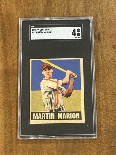 1948 Leaf Marty Marion #97 SGC 4