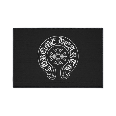 Chrome Hearts Cross Heavy Duty Floor Mat Rug Non-slip Rubber Backing