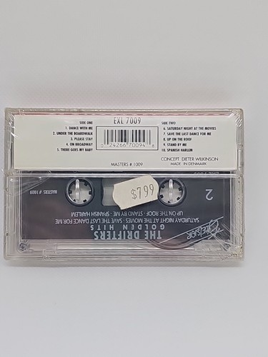 THE DRIFTERS “20 Greatest Hits" Cassette Made in Italy. Play Tested. NEW CASE. - Picture 6 of 6