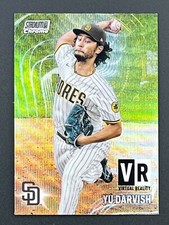 YU DARVISH 2021 Stadium Club Virtual Reality Insert VR-24 Wave Refractor Padres