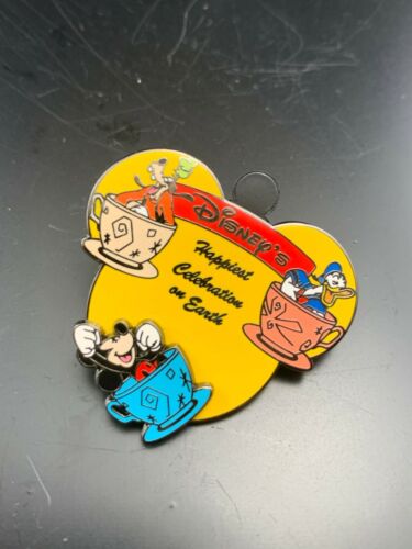 Disney Kellogg's GWP Happiest Celebration On Earth Tea Cups Mickey Mouse Pin