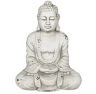 58cm White Hands in Lap Sitting Garden Buddha Statue Ornament Home Figurine NEW