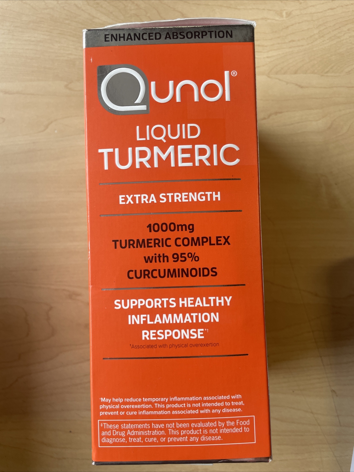 Qunol Liquid Turmeric Curcumin 1000mg Orange Flavor 30.4 Fl. Oz
