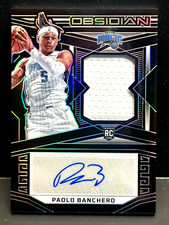 Paolo Banchero 2022-23 Panini Obsidian Autograph Auto Jersey RPA #226 Magic /99