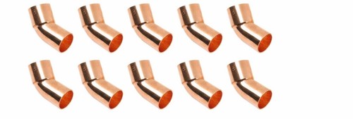 (lots of 10) 3/4" 45° degree Street Copper Elbow Fitting (FTG x C)