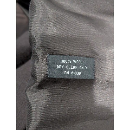 Rickie Freeman for Teri Jon Chocolate Brown 100% Wool Crepe Tuxedo Bow Dress, 6 - Picture 10 of 11