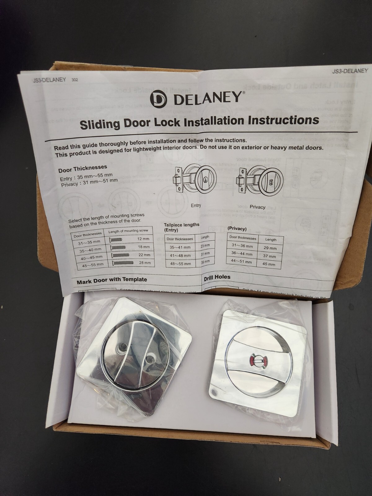 Delaney pocket door lock eBay