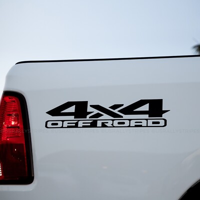 Set of 2: 4X4 off-road decal for Dodge RAM 1500 2500 pickup truck bedside