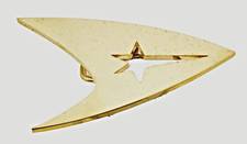 Vintage Star Trek Belt Buckle USS Enterprise Command Insignia Paramount Licensed