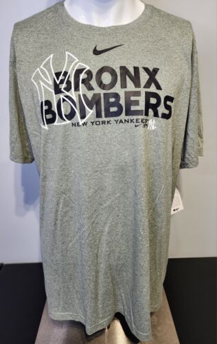 Nike Dri-Fit Men's Size Large New York Yankees Bronx Bombers MLB T-Shirt Gray