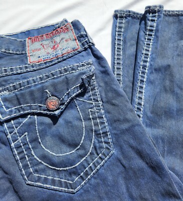 True Religion Mens Jeans 38x34 RN #112790 CA# 57414-Ricky Super T