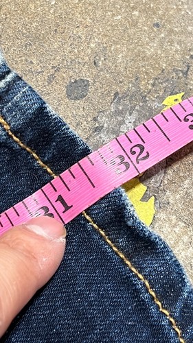 Fondo jeans American Eagle donna taglia 10 blu scuro denim preferito fidanzato - Foto 5 di 12
