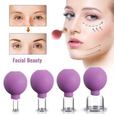 Vacuum Cupping Glass Jar Cellulite Massager For Face Acupuncture Suction Cup