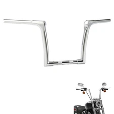 Chrome 10" Rise Ape Hanger 1 1/4" Fat Handlebar Fit For Harley Softail 2018-2024