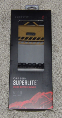 NEW Hoyt Carbon Superlite Quick-Detach 6 Arrow Bow Quiver- Bourbon