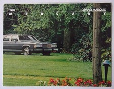 MERCURY GRAND MARQUIS orig 1987 USA Mkt Sales Brochure - Sedan Station Wagon