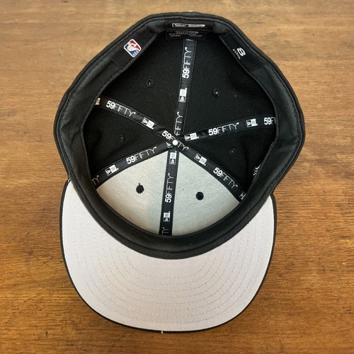 Miami Heat Hat Cap NBA Black New Era 59Fifty Fitted Size 8 - Picture 6 of 7