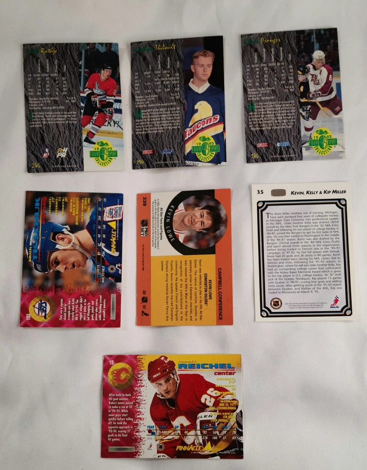7pk 1990s Hockey Cards (Upper Deck Classic NHL Pro Set) Kevin Lowe Miller Bros - Image 2 of 2