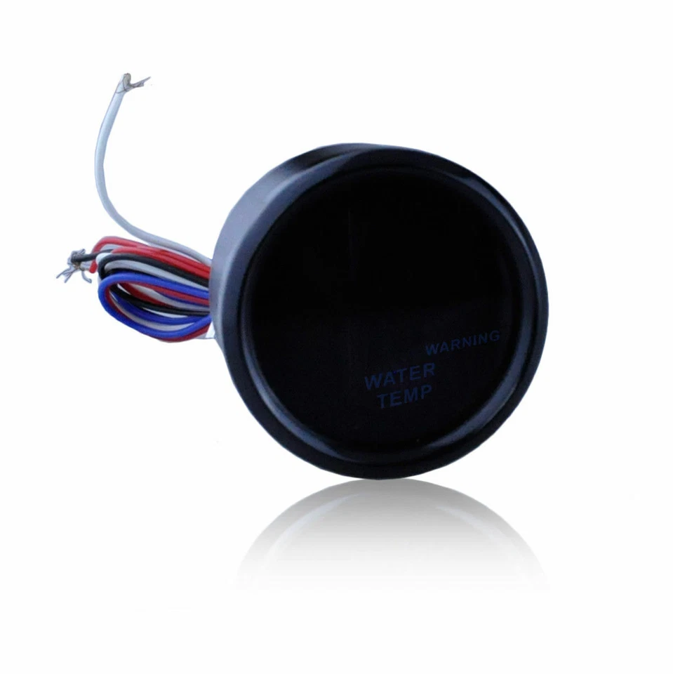 Medidor de Temperatura de Agua 2" 52mm Coche Universal Medidor Automático Azul Digital LED Foto 3 de 4