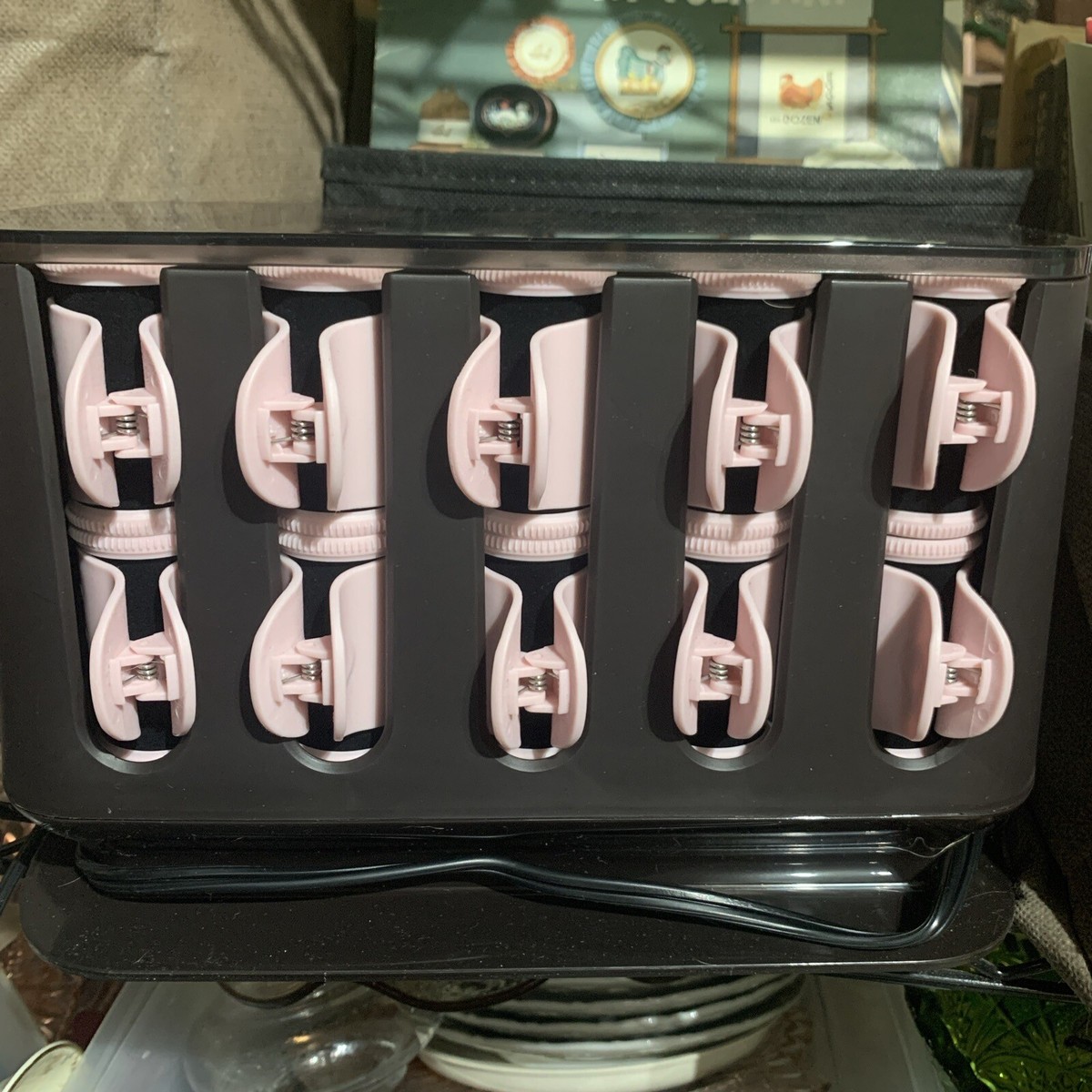 Remington Pro Hair Setter Curlers H9100 Pearl Ceramic 20 Rollers 90 Sec  Heat Up