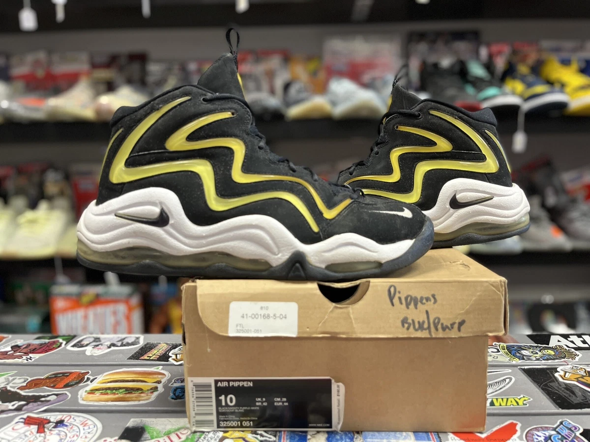 Used Nike Air Pippen Black Varsity Purple Size 10 Authentic Vintage VTG  Rare OG | eBay