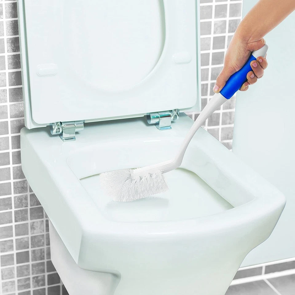 Kleeno Angular Toilet Brush with Storage (Blue and White) - Image 4 of 4