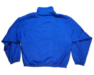 Kaelin 2Pc 1990s BRIGHT BLUE Jacket & Pants Lined Track Suit