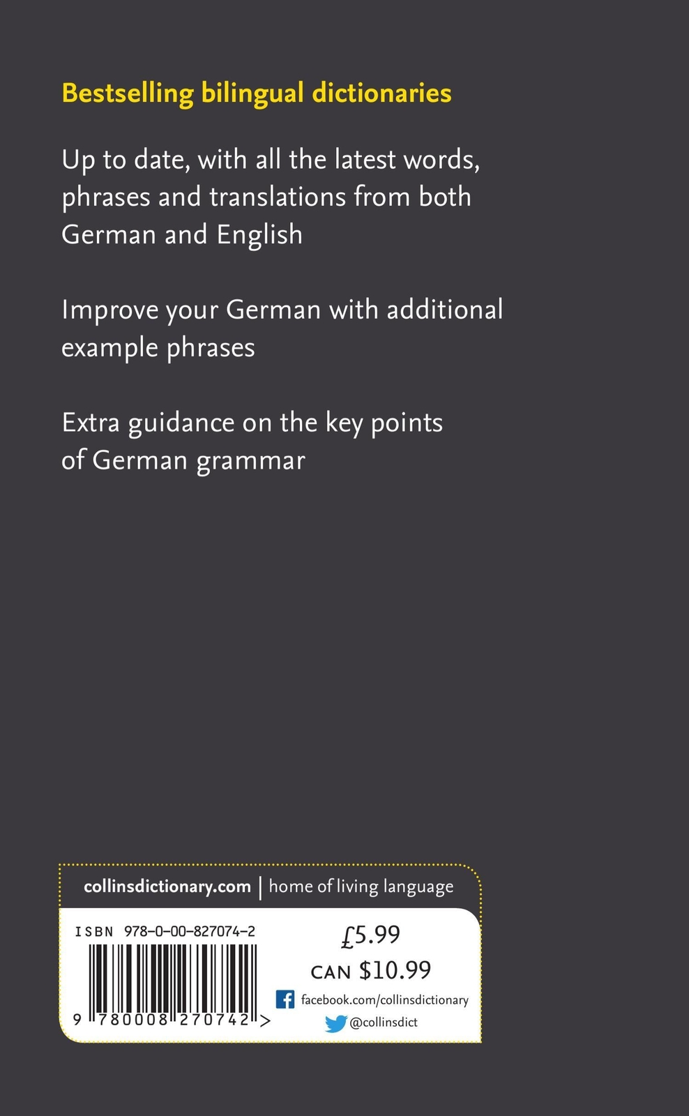 Thumbnail - Collins Dictionaries | German Essential Dictionary | Taschenbuch |