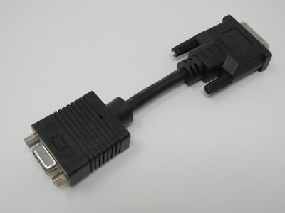 Standard DVI to VGA Computer Data Connector Cable 4 Inches Male Female