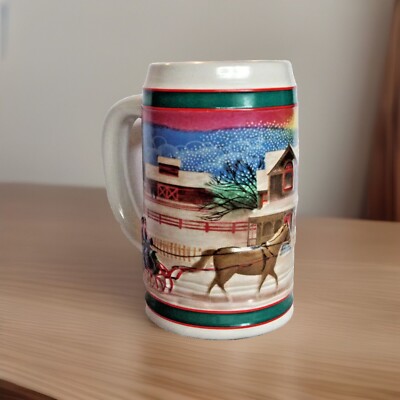 Miller High Life Christmas Holiday Collectible Beer Mug Stein EUC