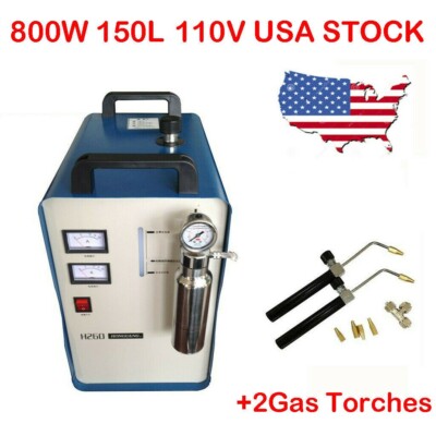 150L Acrylic Polishing Machine Polisher Oxygen Hydrogen Flame Generator 2 Gun