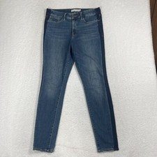 Athleta Jeans Womens 10 32x29 Sculptek Skinny Stretch Medium Wash 2 Tone Denim