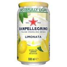 Image of 24 x San Pellegrino Lemon Soft Drink Cans 330ml Full Case FREE TRACKED DELIVERY